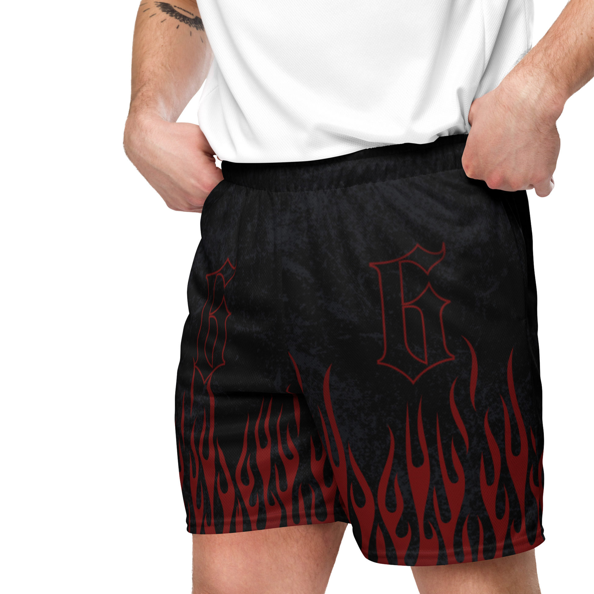conjunto - gris oscuro + rojo