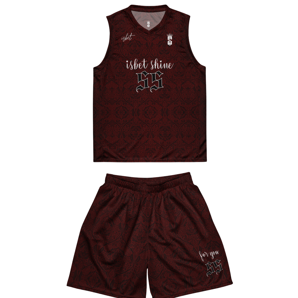 conjunto - rojo vino oscuro