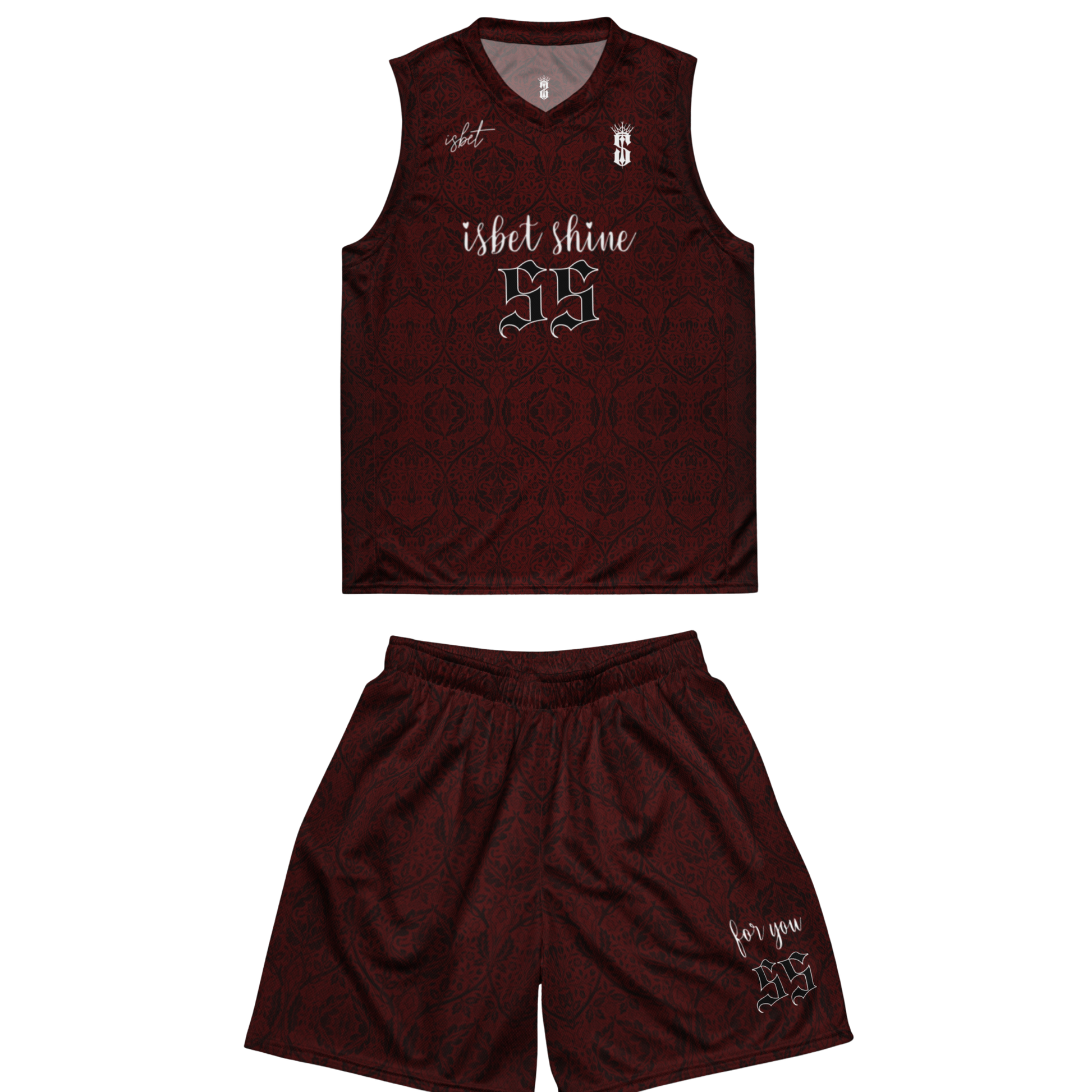 conjunto - rojo vino oscuro