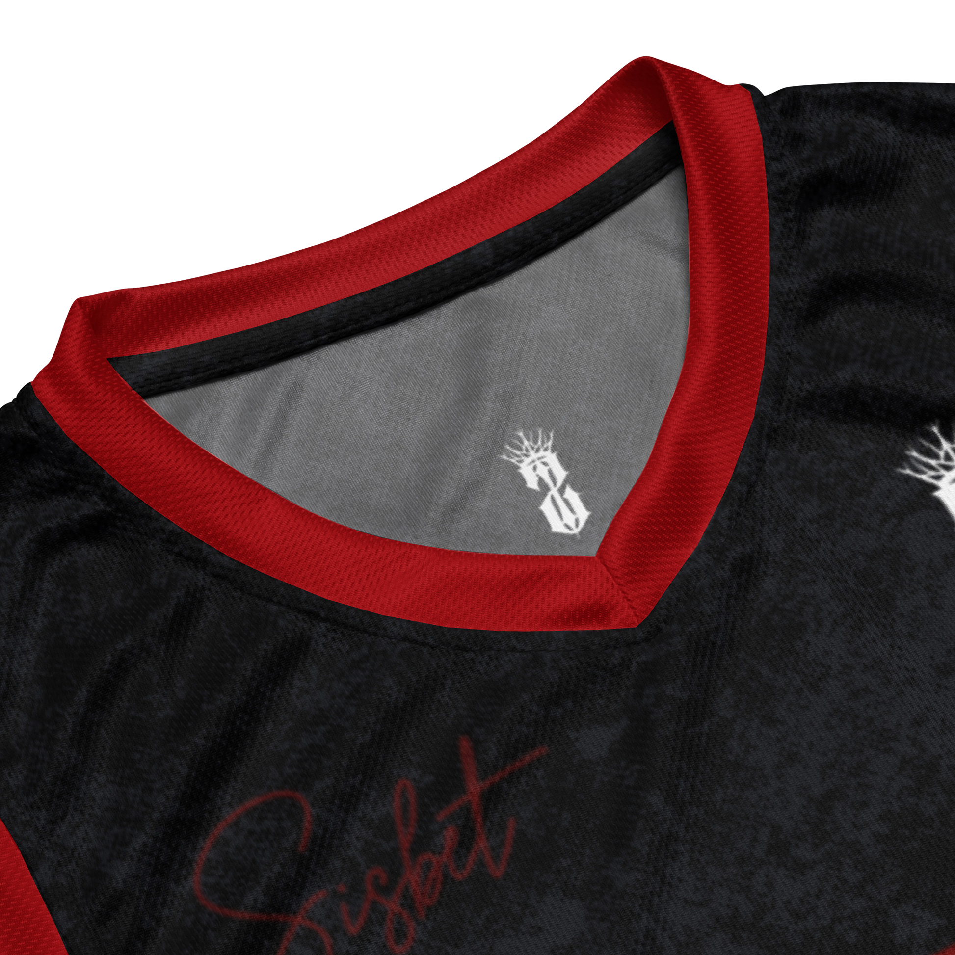 conjunto - gris oscuro + rojo